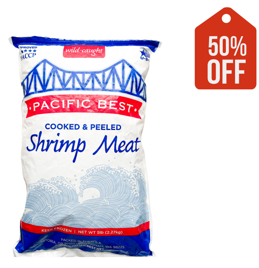 Wild Cooked Shrimp Meat 5lb
